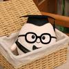 1525Cm Lint Mensachtige Ei Pluche Speelgoed Afstuderen Bachelor Doctor Knuffel Pluche Kawaii Mascotte Souvenir Klasgenoot Cadeau