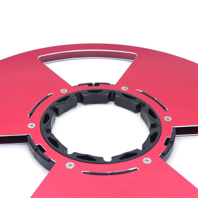 Aluminum 10inch 3 holes Tape Reel Smooth Empty Take Up Reel Enhances Auditory Quality And Long Use