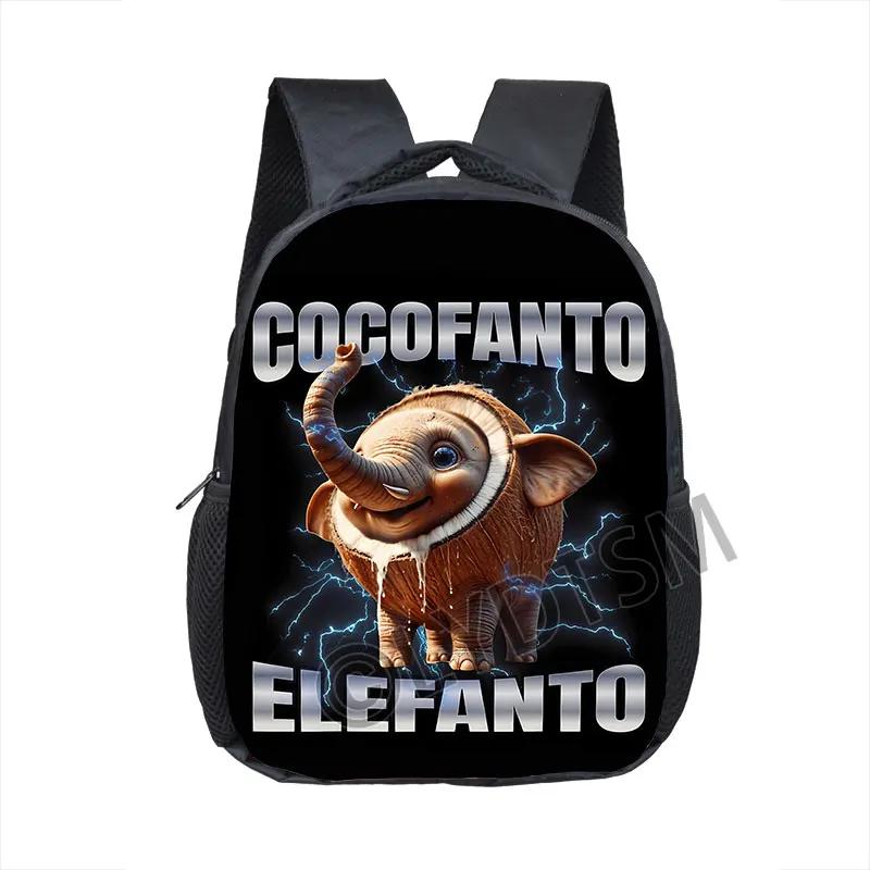 Kids Baby Cartoon School Bags 16inch Funny Italian Brainrot Small Backpack for 5-10 Years Old Tralalero Tralala Children Bookbag