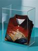 Men's Short-Sleeve Polo Shirt with Full-Body Eagle Print Lapel Collar - Button-Front Closure, Minimalist Texture-Free Suitable for Dates, Beach