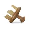 Natural Green Sandalwood & Ox Horn Massage Comb - Meridian Therapy Scalp Comb with Seven Stars Design
