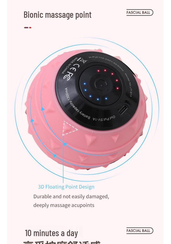 Electric Vibration Massage Ball for Muscle Relaxation and Fitness