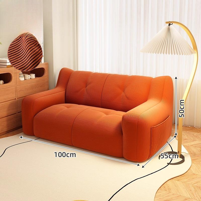 Single Double Lazy Tatami Sofa, Floor Reclining Couch for Small Apartment Living Room