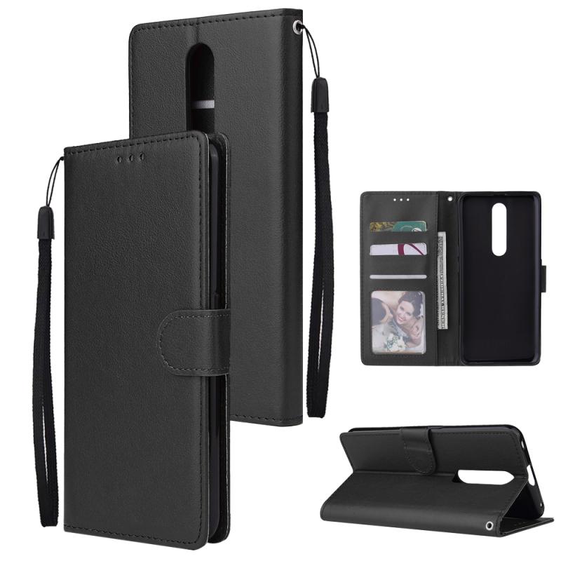 Per OPPO F11 pro Custodia Protettiva per Telefono Tipo Portafoglio in Pelle PU con Fibbia e 3 Posizioni per Carte