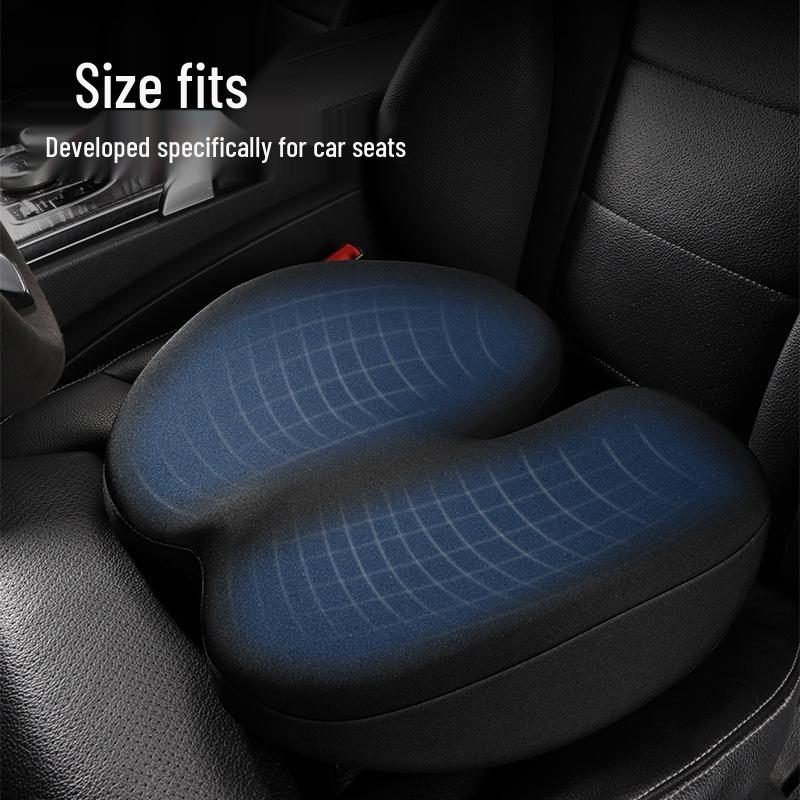 Universal Memory Foam Seat Cushion for All Seasons - Ergonomic Height-Enhancing and Hip-Support Design