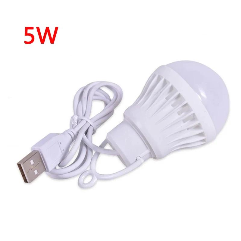 USB switch Lamp Bulb 5V Portable Camping Lantern Lamp LED USB Power Reading Book Light For Outdoor Camping Tent Light