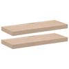 VidaXL Étagères flottantes 2 pcs 60x23,5x4 cm bois d'ingénierie, étagère murale, planche d'étagère, étagère murale de salle 4010689