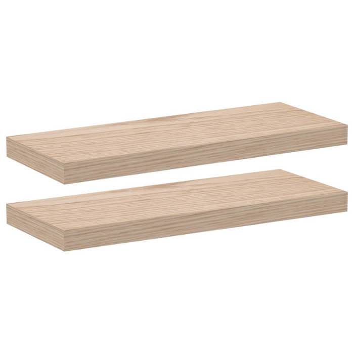 VidaXL Étagères flottantes 2 pcs 60x23,5x4 cm bois d'ingénierie, étagère murale, planche d'étagère, étagère murale de salle 4010689