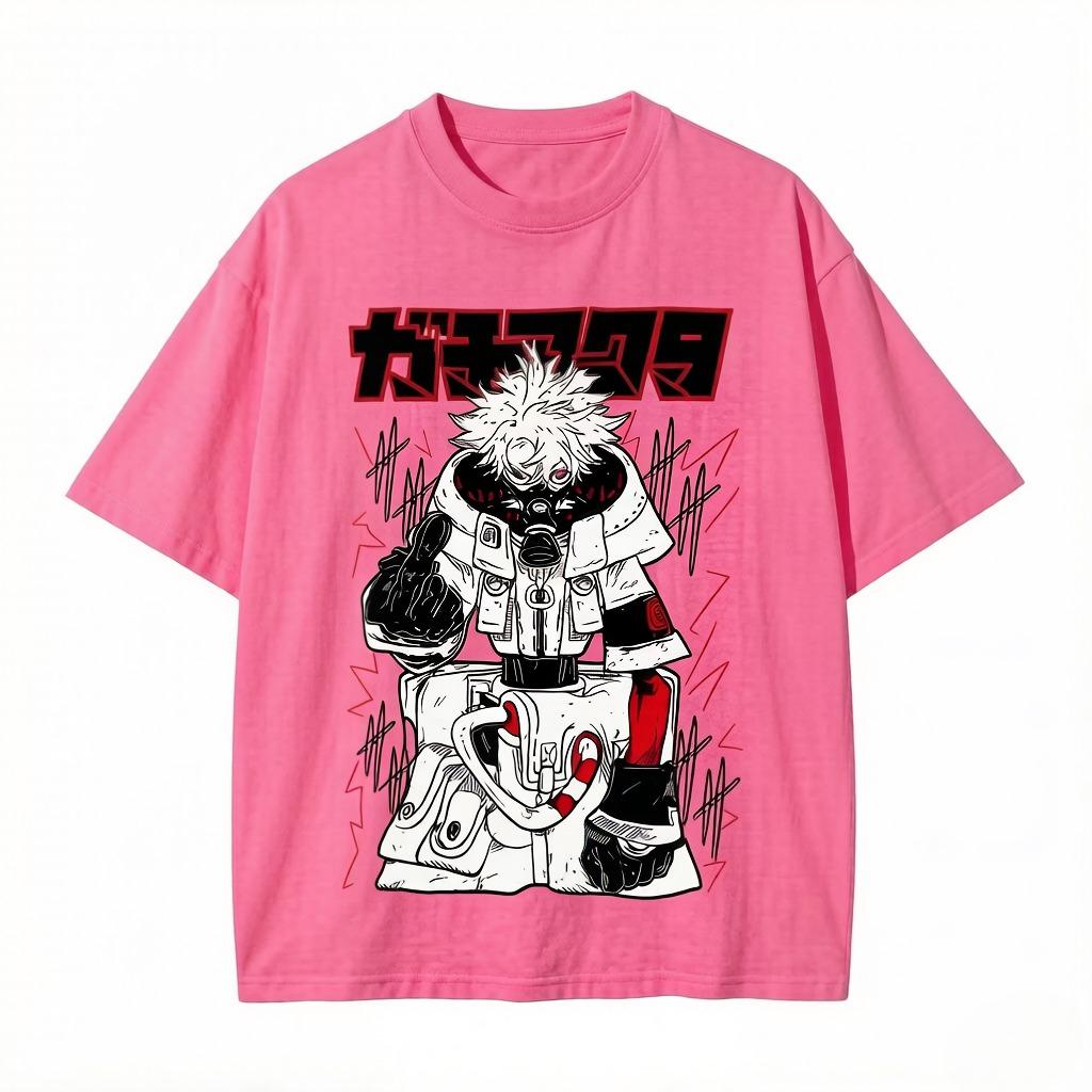 

Japanese Anime-style T-shirts Include Streetwear Hip-hop Style Retro T-shirts Short-sleeved Shirts Clothing 3XL