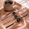 Metal Bracelet LED Watch Rhinestone  Watch Fashion Wrist Watch  Teen Girls