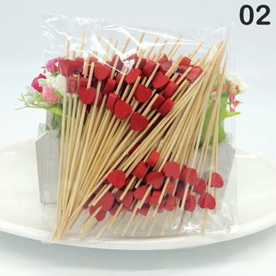 Μπαμπού Σουβλάκια μιας Χρήσης Επιλογές Φαγητού Μπουφές Cupcake Φρούτα Πιρούνι Πάρτι Κέικ Επιδόρπιο Σαλάτα Λαχανικά Στικ Οδοντογλυφίδα Σουβλάκι