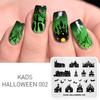 kads Halloween Serie 11 Design Neglekunst Mal Bilde Mal Neglestemplingsplater Stensiler Verktøy
