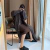 Cardigan retrò Lazy Wind con aghi intrecciati e bastone spesso autunno e inverno, maglione taglie forti