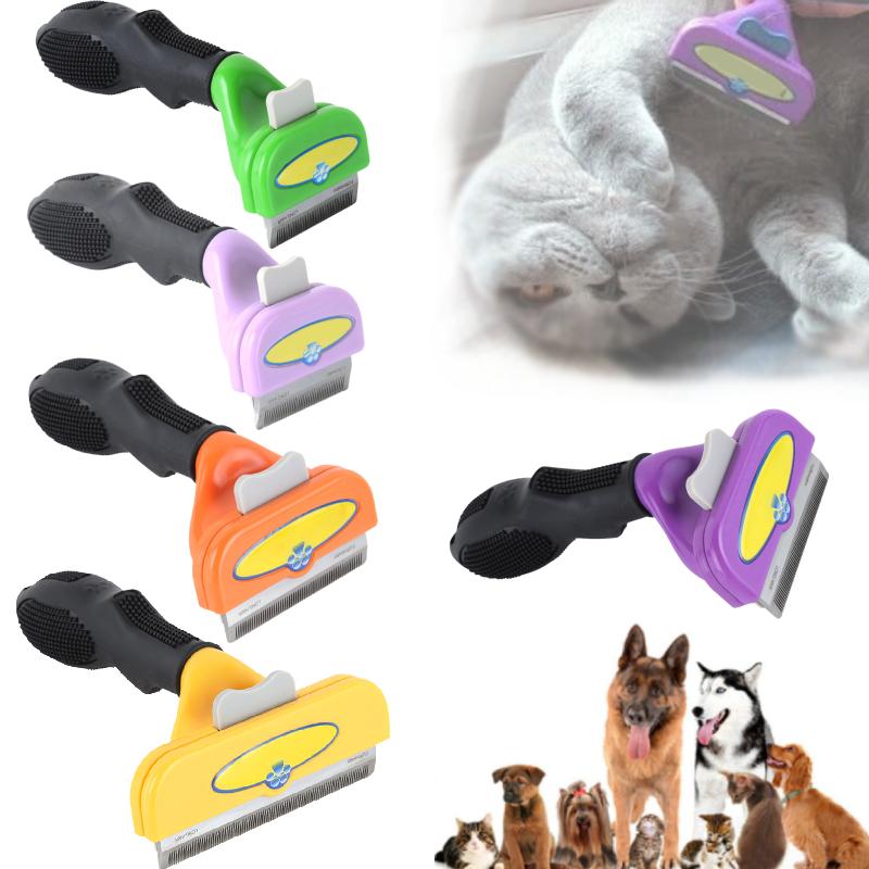 Tool Pet Deshedding Cat Grooming Brush Dog Hair Shedding Remover Abs Material