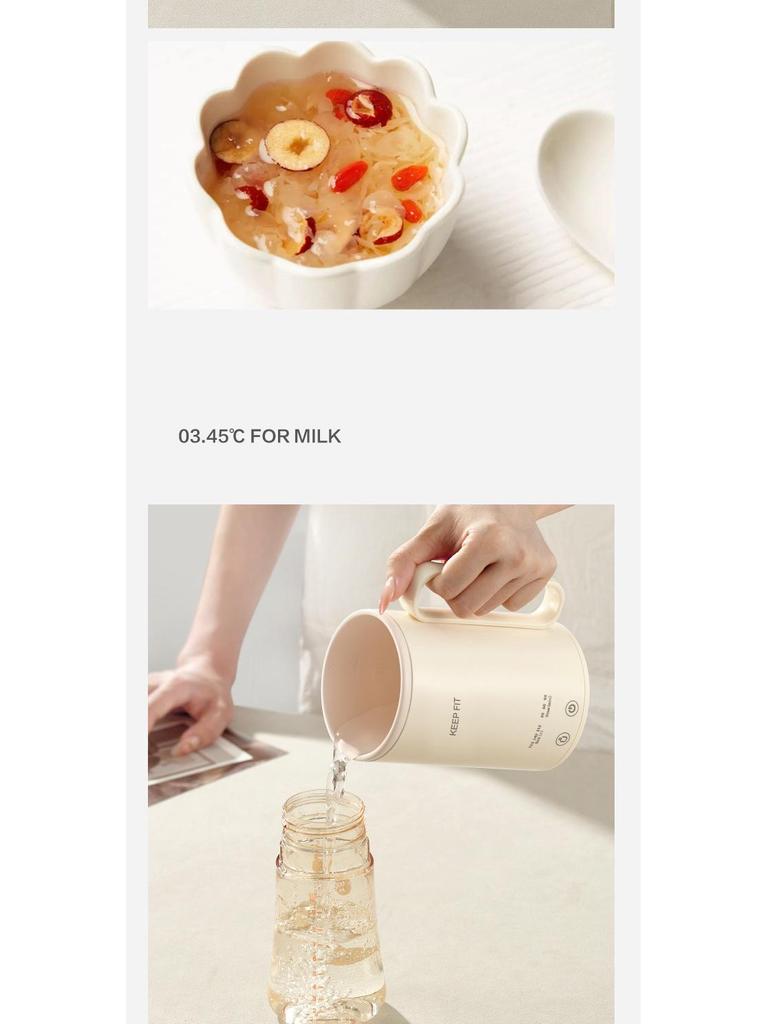 Portable Electric Tea Kettle with Timer and Infuser - All-in-One Stewing and Boiling Cup