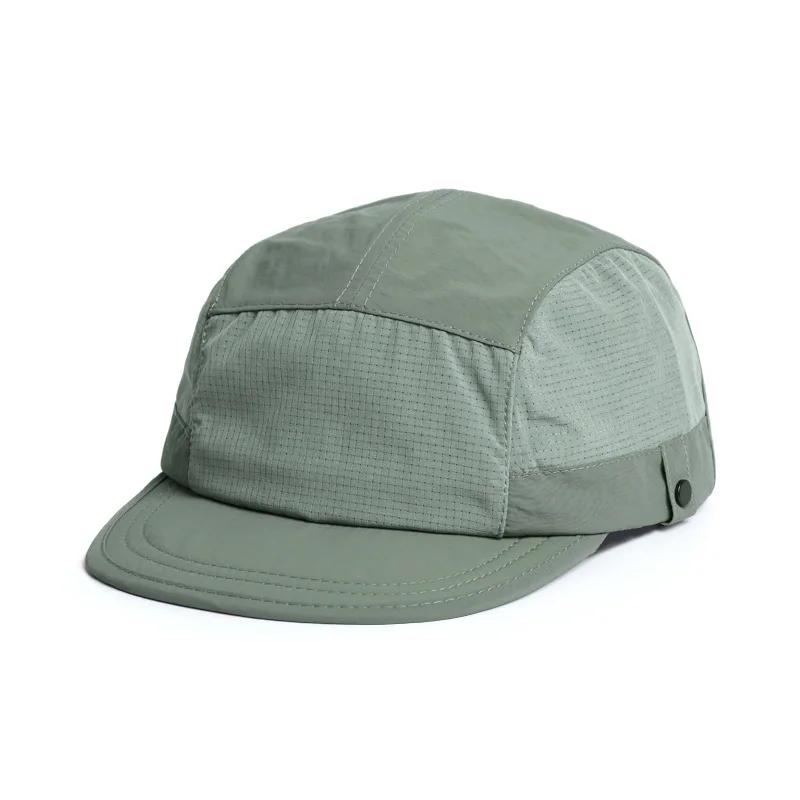 Japanese Color Matching Short Brim Baseball Caps Men Women Summer Lightweight Sun Hat Outdoor Sports 5 Panel Running Cap UPF50+