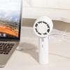 deli Mini Fan, Portable Handheld Fan with Four Speed Settings, USB Fan for Dormitory and Office Use, White, LK103