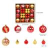 12/44PCS Christmas Balls Ornament Christmas Tree Gold Red Pink Ball Pendant Hanging Decor Christmas Decoration 2025 Navidad