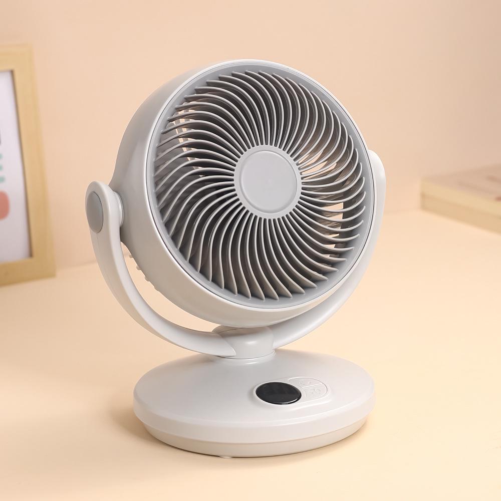 USB Portable LED Display Oscillating Desktop Fan for Desk or Dorm Desktop Fan