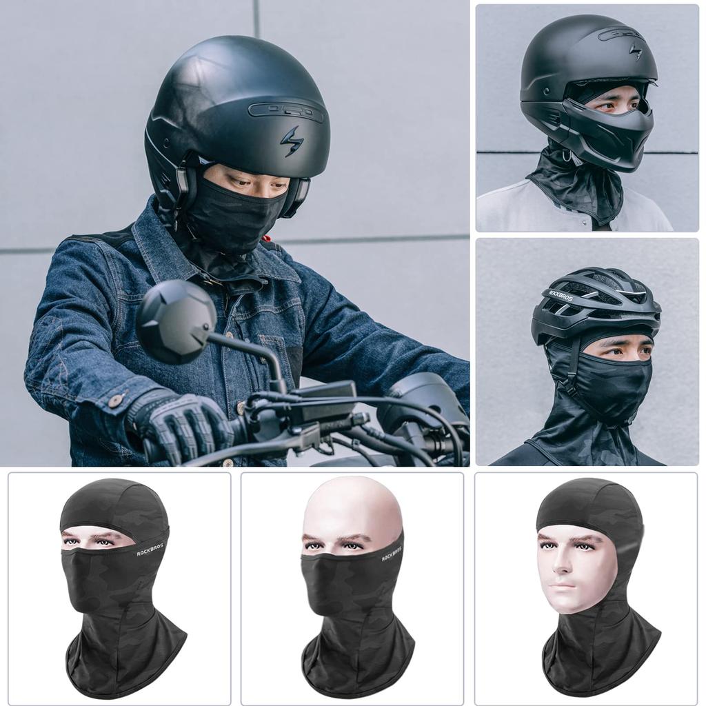 ROCKBROS Summer Cooling Face UV Sun Perfect for and Other Sports and Outdoor Activities Men's Balaclava, Cover, Protection, Protection, Breathable,