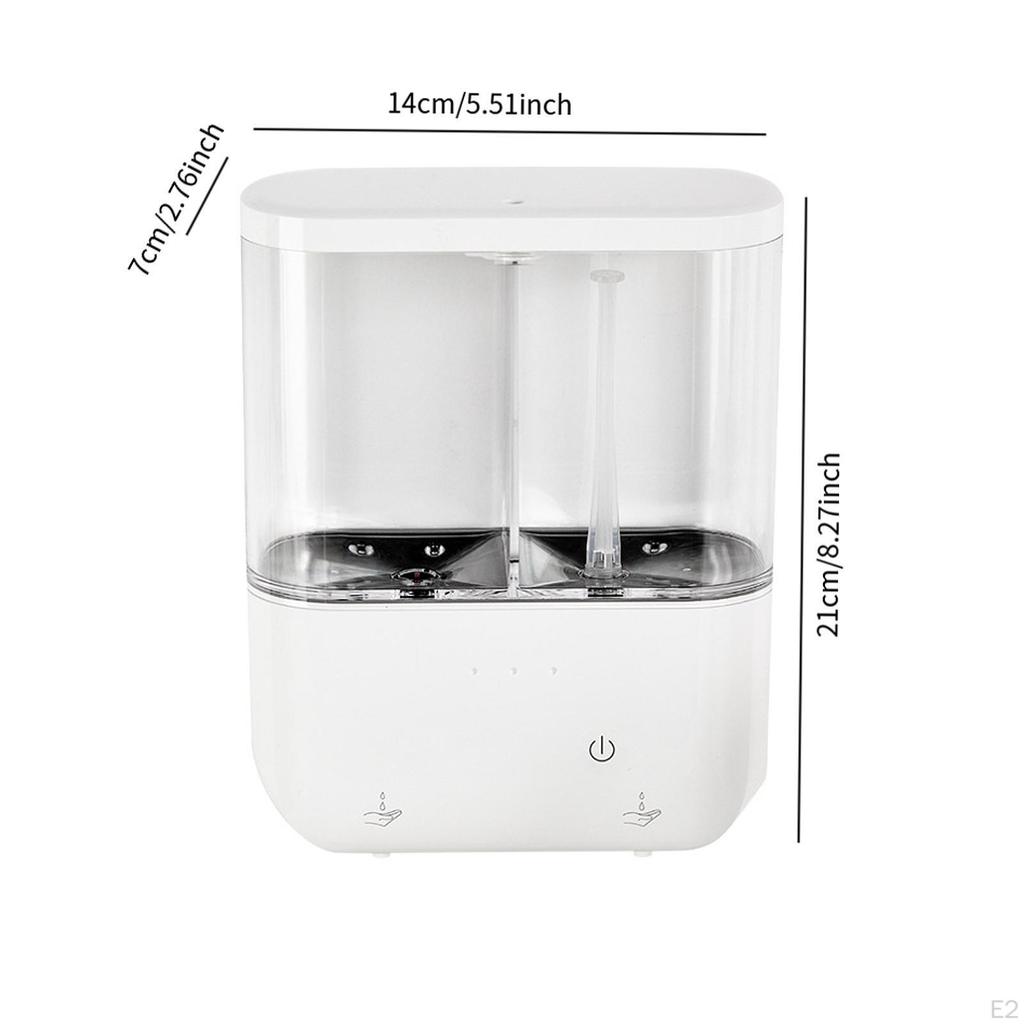 Automatic Soap Dispenser Touchless Hand Rechargeable Sturdy Wall Mounted 2 Chamber