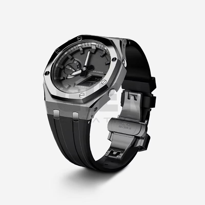 GA2100 Mod Kit Steel Case Strap For Casio G-SHOCK GA-2100 GA-2110 GA-B2100 Modified Metal Watch Bezel Watchband Set Accessories