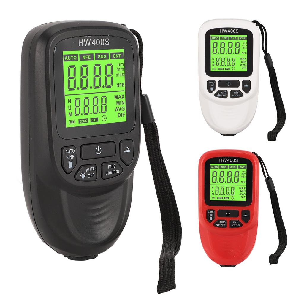 Professional Coating Thickness Gauge High Accuracy 3 Units Paint Mil Thickness Meter Gauge