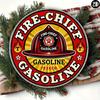 Vintage Texaco Fire Chief Gasoline Metal Sign Round 8x8 Inch Aluminum Wall Art Decor for Home Bar Cafe Living Room Gift
