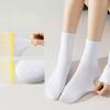 Summer Thin, Breathable, Deodorizing and Antibacterial Women's Socks, Solid Color Pile Socks, One-piece Boneless Cotton Socks