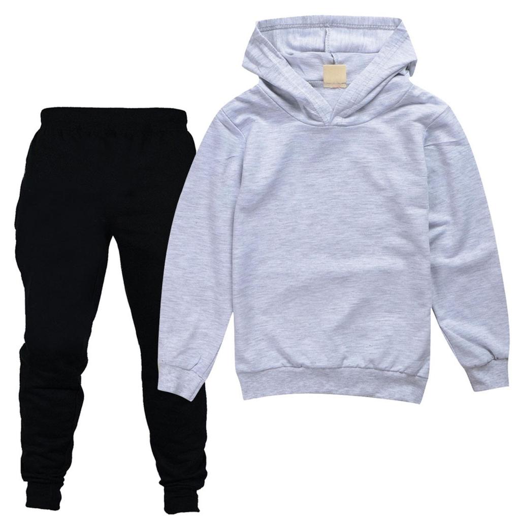 Kids' Hooded Sweatshirt & Pants Set - Spring/Autumn Collection A4007