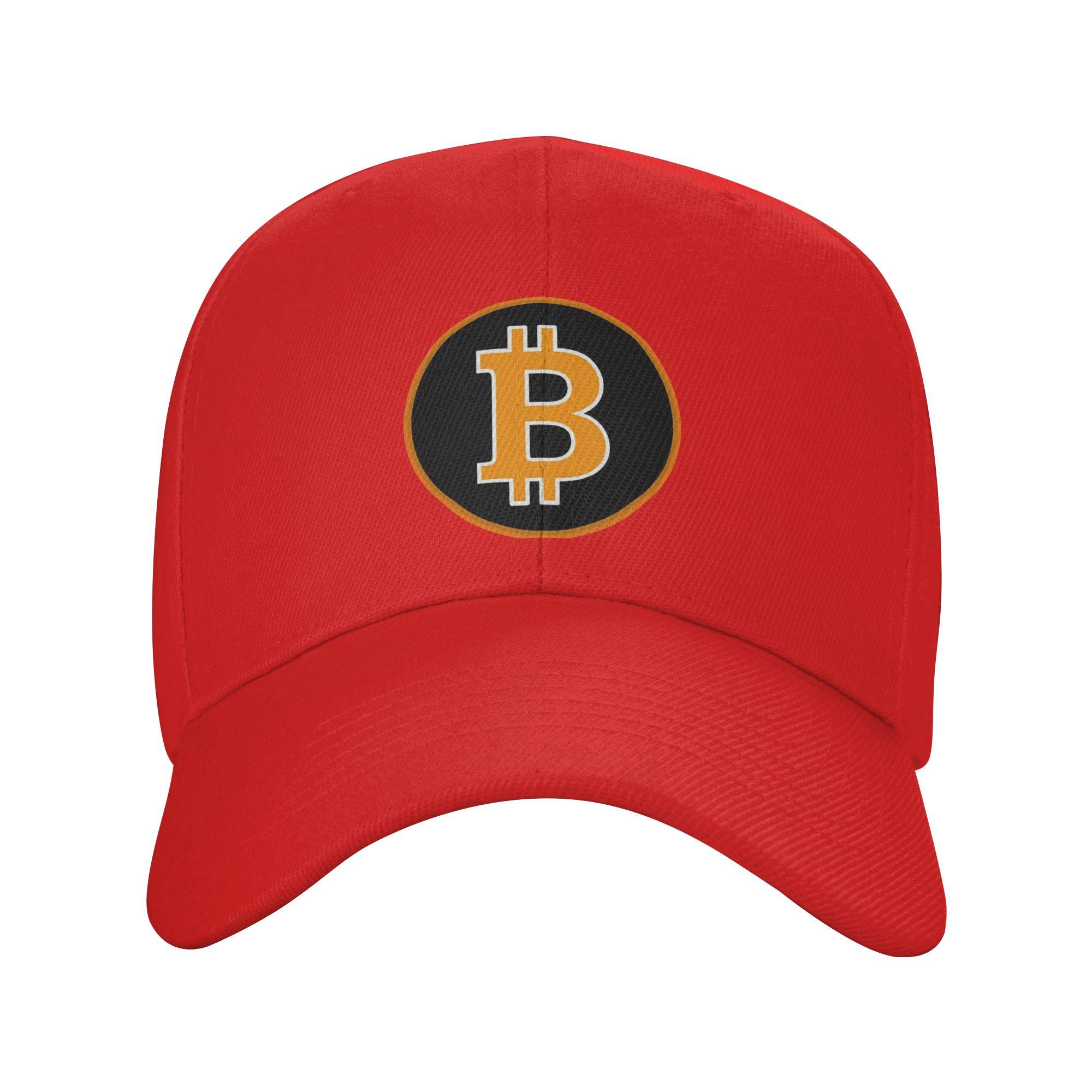 

Bitcoin Logo Casual Baseball Cap Running Hippie Hip Hop Hats Summer Hot Sale UnisexTeens Classic Baseball Caps One Size