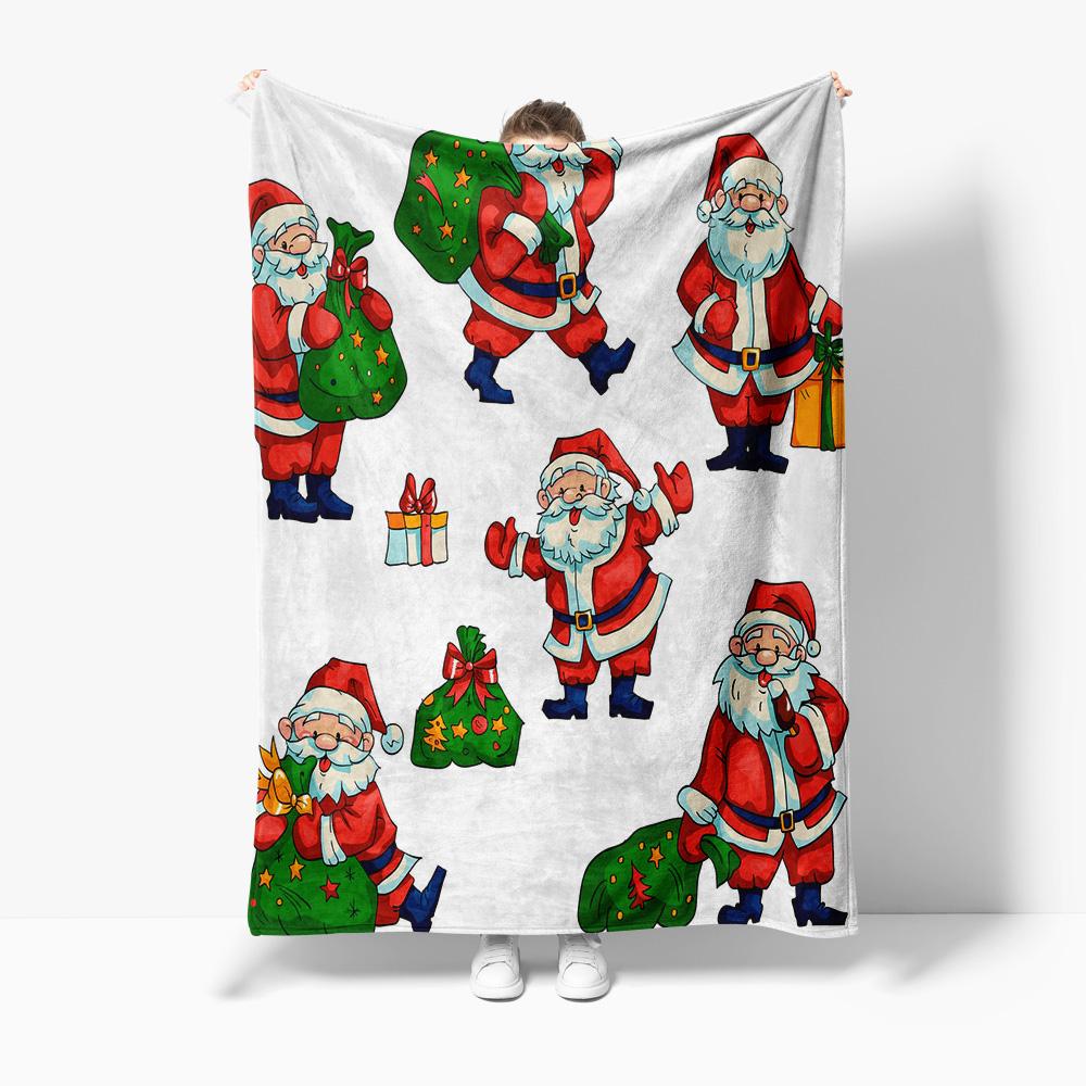 Cozy Throw Blanket Soft Fleece Blanket Christmas Gift Holiday Decor Warm Bedspread Home Comfort Gift for Her Gift for Him Dorm B