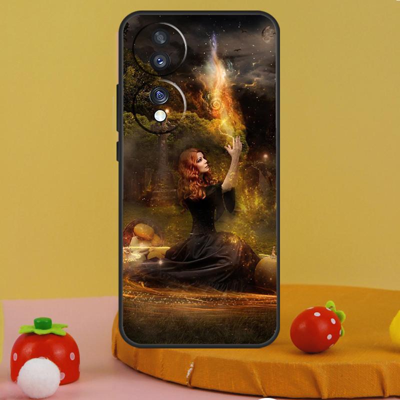 

Halloween Witch Cat Case For Honor 200 Pro X9c X9a X8a X7a X6a X7 X8 X9 X8b X9b 50 70 90 Magic 6 5 Lite Cover Honor 90