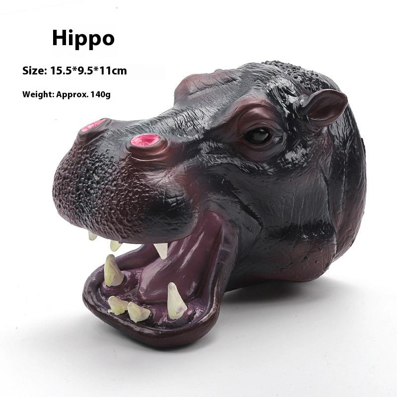 1 Piece T-Rex Dinosaur World Animal Model Action Figures Collection Soft Toys Hand Puppets Dinosaur Head Model Toy For Kids Gift