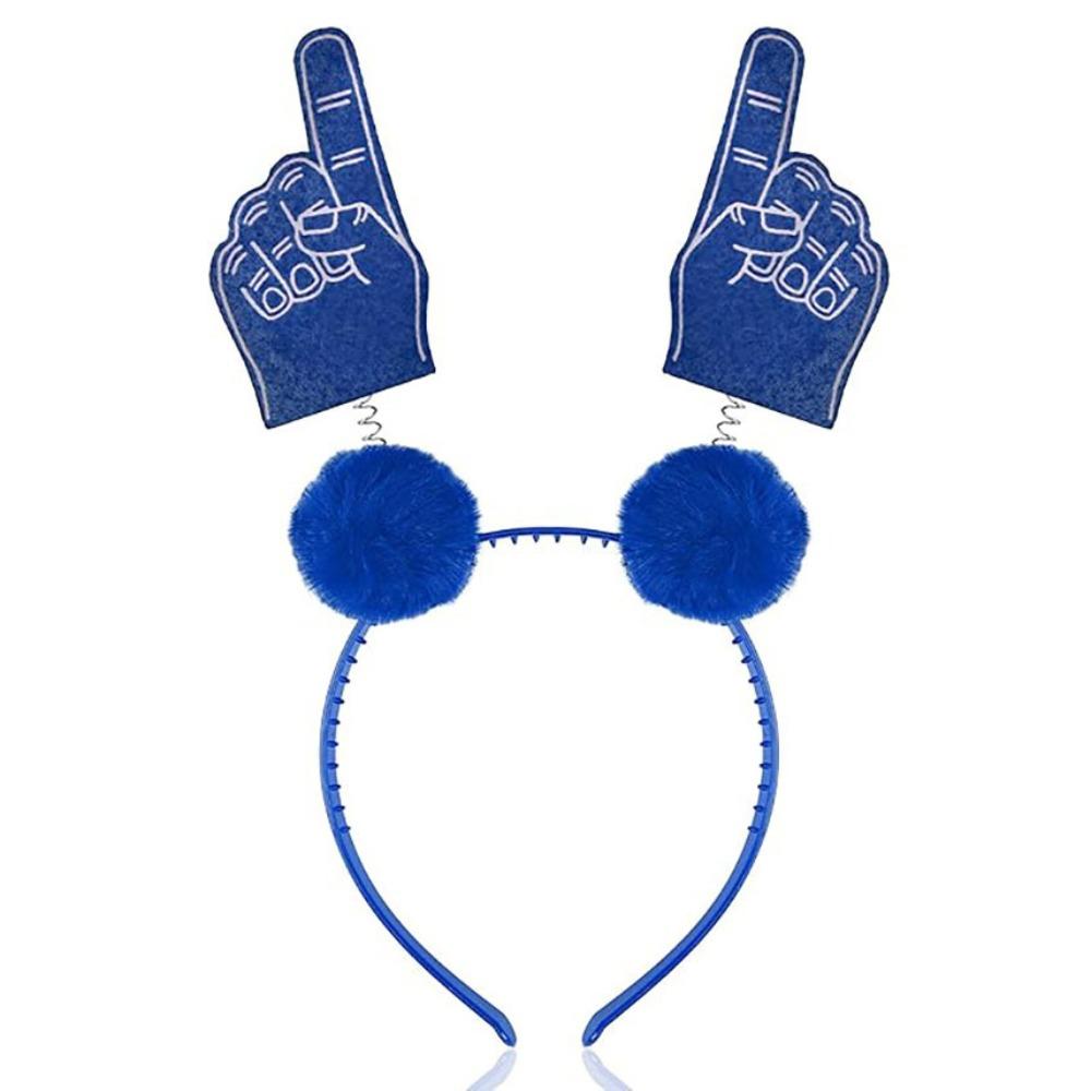 

Personalized Headband Football Cheer on Big Palm Hair Accessory Celebrating Headwear Cheerleader Headbands Hairstyle синій