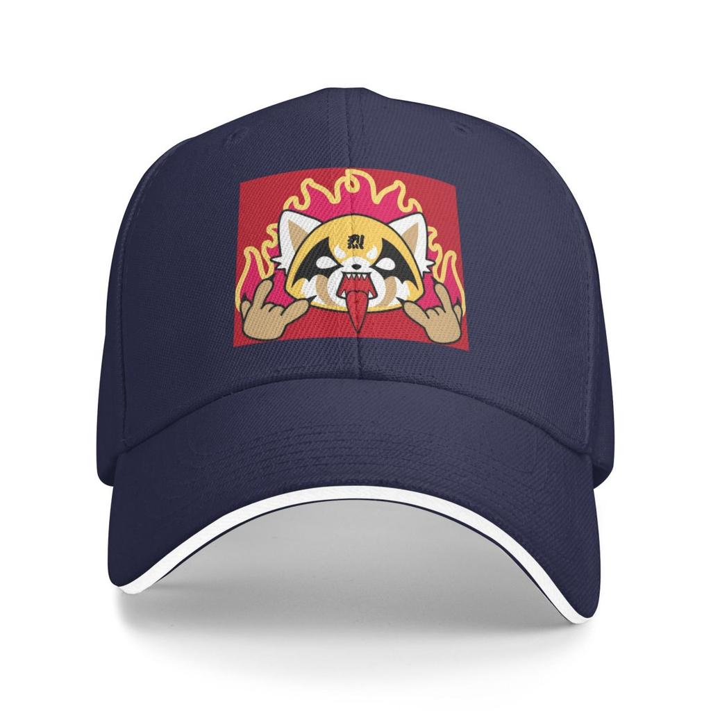 Death Metal Aggretsuko Aggressive Retsuko Baseball Caps Snapback Baseball Hats Breathable Casual Casquette for Men And Women