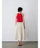 Ninnis [3Nd] Open-Back Halter Knit Top (Red)
