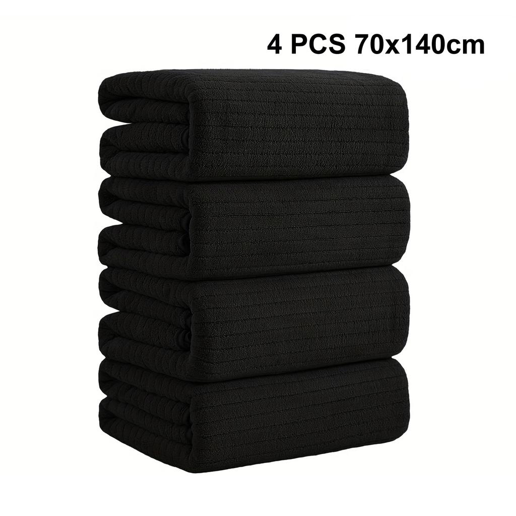 4PCS Bath Towels Set Large Towel Microfiber Absorbent Super Soft Bathroom Quick Dry Shower Towels for Home Adults Family Hotel