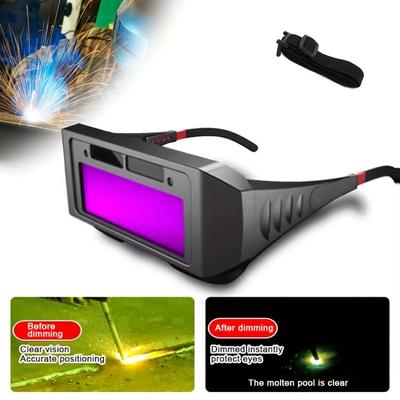1PC Welding Glasses, Solar Powered Automatic Dimming Welding Helmet, Using Anti Eye Fatigue Technology