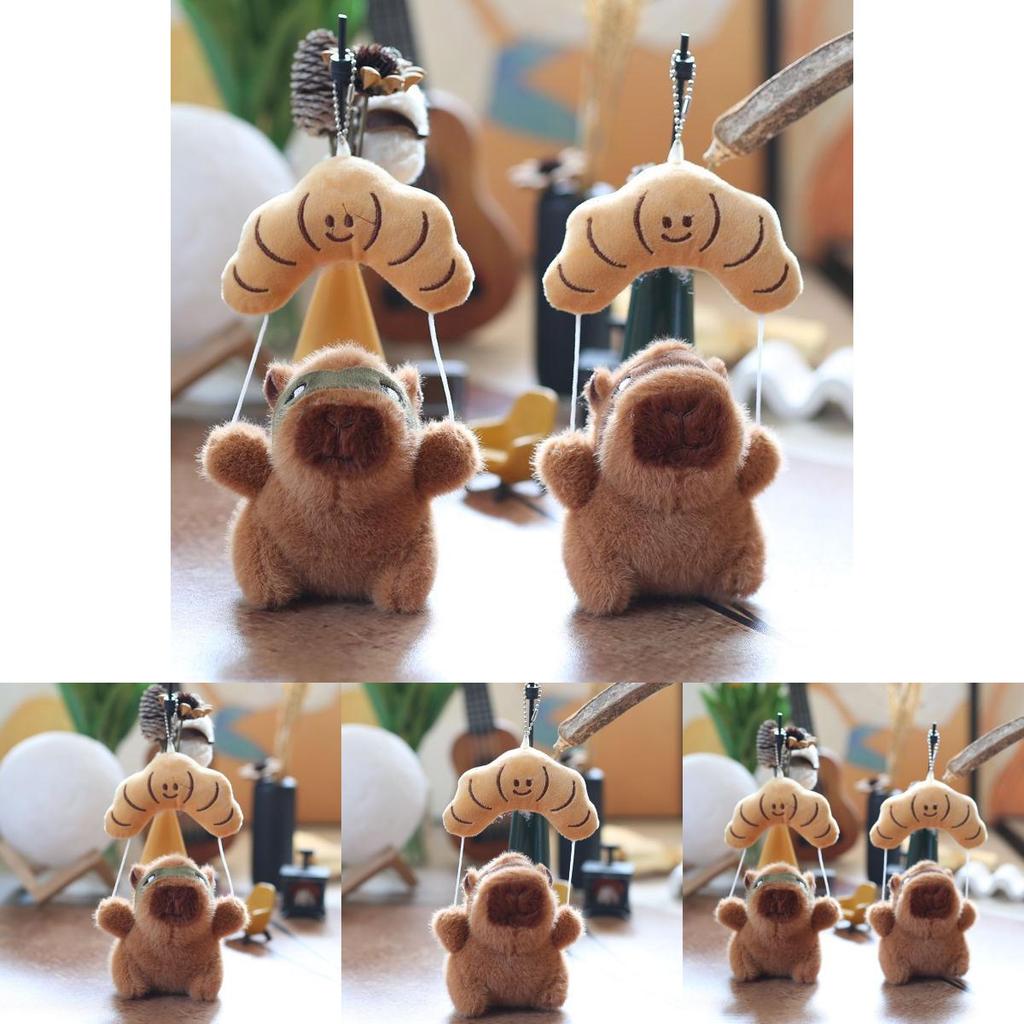Cute Animal Plush Keychain With Pp Cotton Filling For Backpack And Phone Accessories