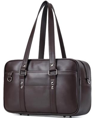 School Faux for High School Commuting To Large Long Shoulder Straps Bag, Leather, Girls, Students, JK, Uniform, School, Tutoring, Capacity,