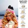 1pc Barbie Flannel Blanket Soft Warm Throw for Home, Office, Travel, All-Season Cozy Bedding GiftL1197