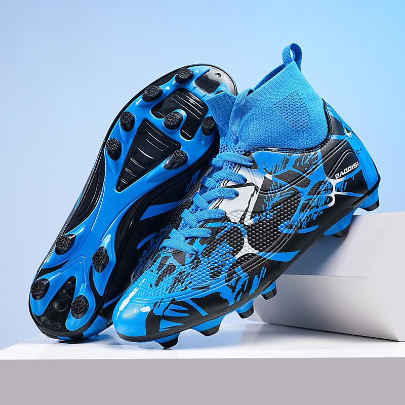 Size Older Children's Game 46 High Top 32 Nails Football Shoes Spikes Primary and Secondary School Students Youth Training Broken Sneakers