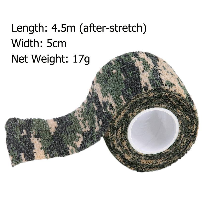 5cmx4.5m taktisches wasserdichtes Klebeband Camouflage Warp Jagdschießen ZJP 5cmx4.5m taktisches wasserdichtes Klebeband Camouflage Warp Jagdschießen ZJP