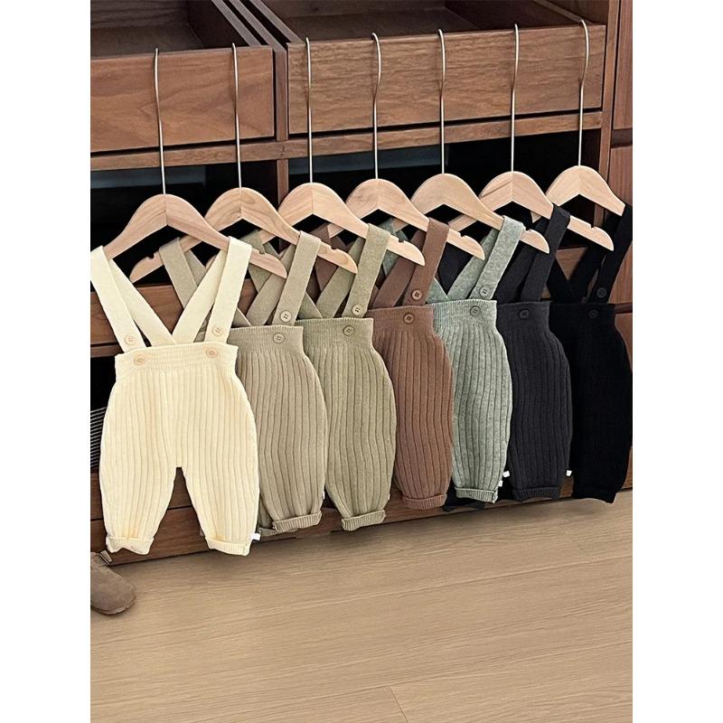 Autumn Baby Sleeveless Knit Romper Newborn Knitted Overalls Boy Girl Infant Jumpsuit Toddler Clothes