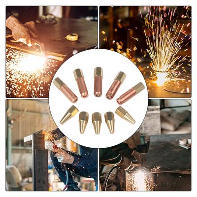 Efficient 10Piece Gas Welding Nozzle Set for H012 Acetylene and Propane Compatible for Jewelry Soldering and Metal Heating