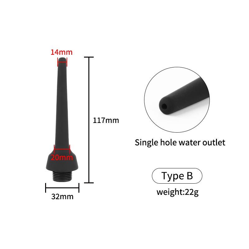 New Soft Silicone Enema Kit Multi Size Vaginal Anal Douche Heads  Professional Intimate Cleaning for Constipation Relief Adult Toy Insert Masturbator