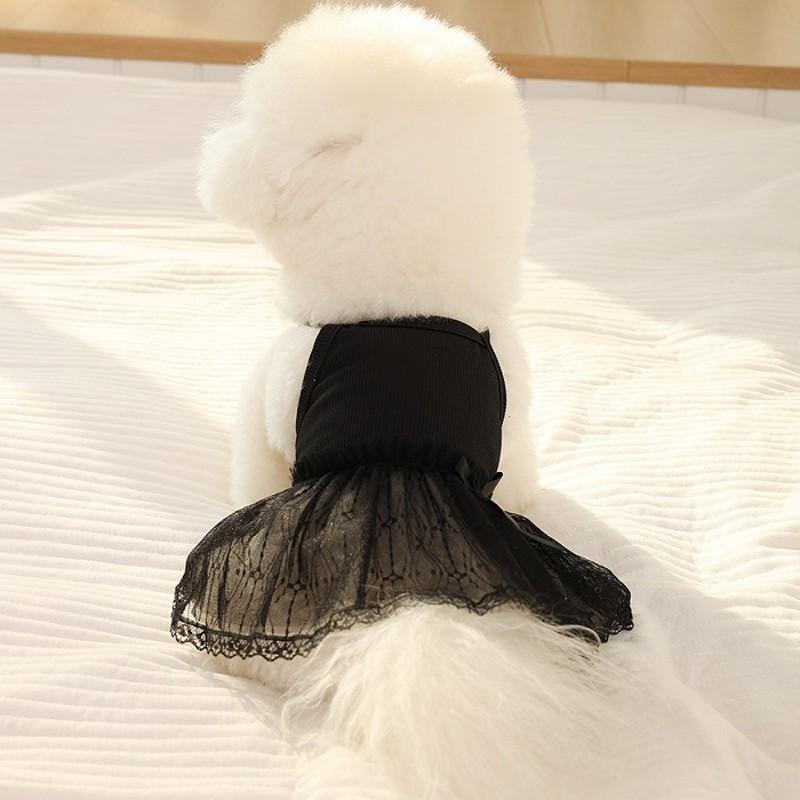 Pet Suspenders Lace Dog Princess Dress Cooling Dog Clothes Summer Pet Clothing Puppy Skirt Chihuahua Bichon Small Dog Dresses