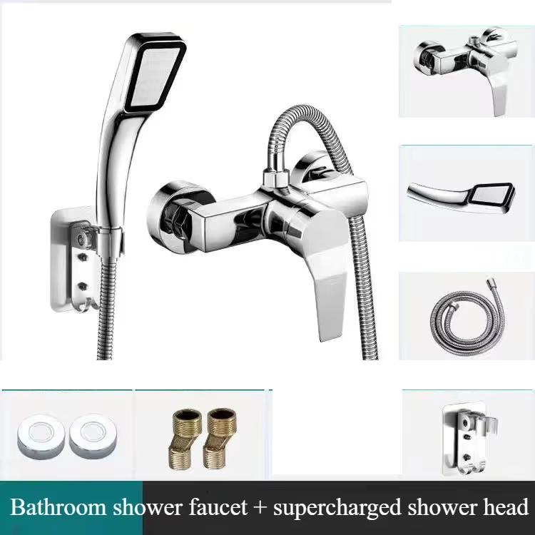 Household Hot and Cold Shower Faucet Bathroom Hidden Mixed Valve Water Heater Shower Set Switch Bathroom Shower Accessories