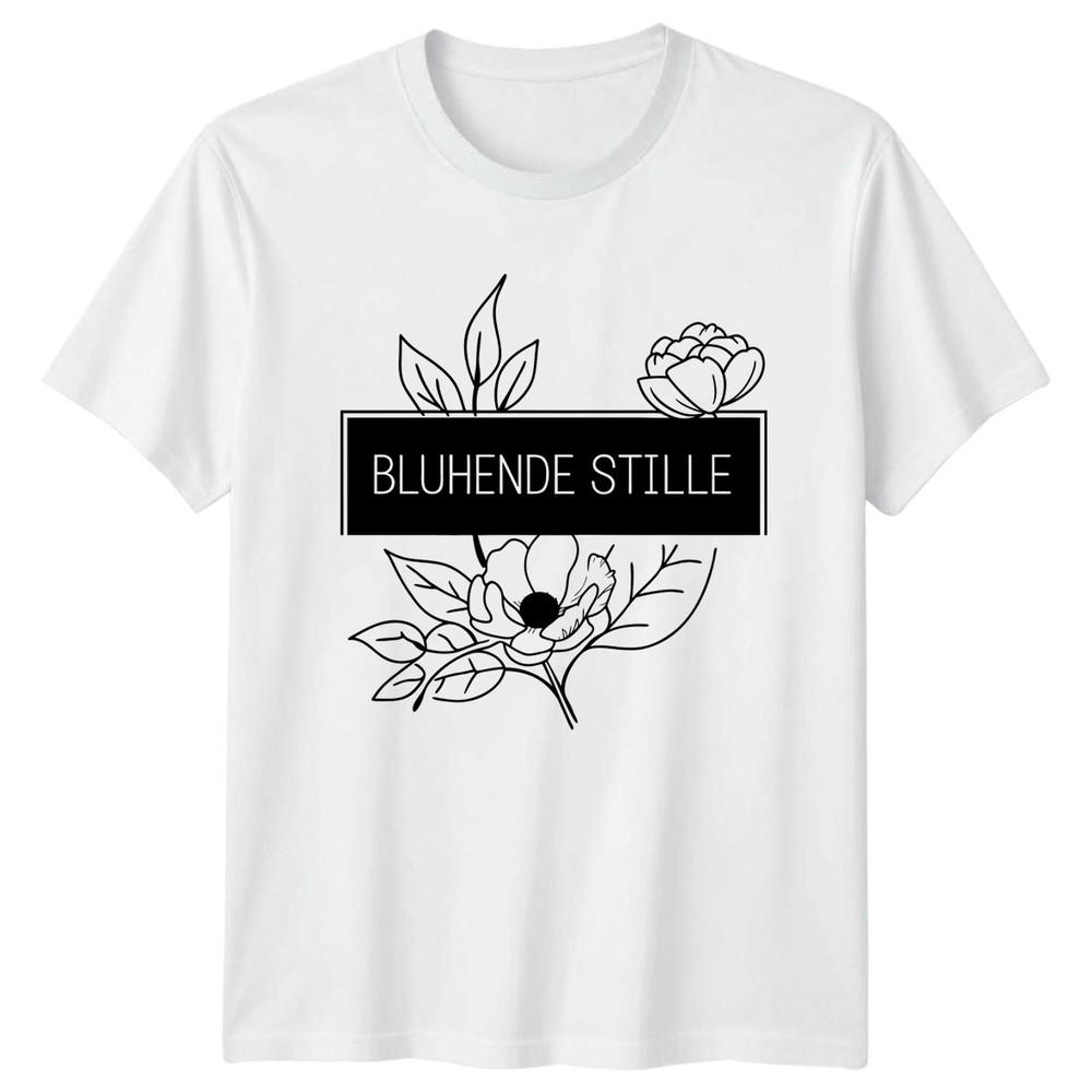 Bluhende Stille Unisexs TShirt GerUnisex Botanical Gardening Birthday Gift For Her S